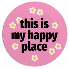 Килимок для миші круглий This is my happy place
