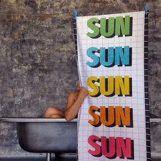 Рушник пляжний з принтом Sun