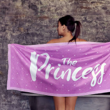 Рушник пляжний з принтом The princess
