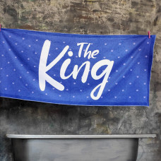 Рушник пляжний з принтом The King