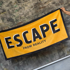 Рушник пляжний з принтом Escape from reality