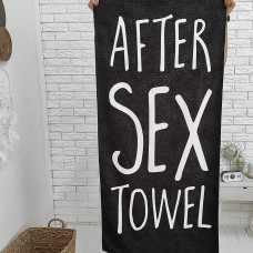 Рушник пляжний з принтом After sex towel