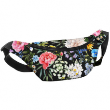 Сумка бананка Bumbag Букет з півоніями