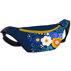 Сумка бананка Bumbag Гербери і ромашки