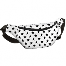Сумка бананка Bumbag Зірки на білому