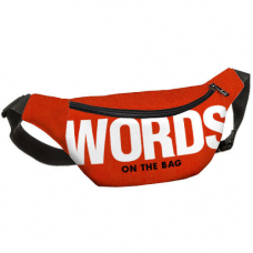 Сумка бананка Bumbag Words on the bag