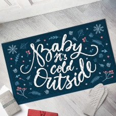 Килим придверний Presentville з принтом Baby it’s cold outside