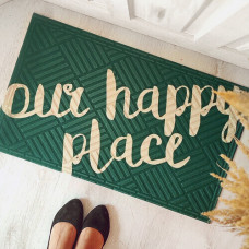 Килим придверний Presentville з принтом Our happy place