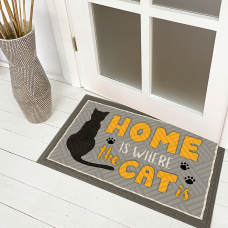 Килим придверний Presentville з принтом Home is where the cat is