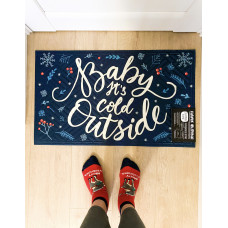 Килим придверний Presentville з принтом Baby it’s cold outside
