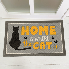Килим придверний Presentville з принтом Home is where the cat is