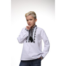 Вишиванка для хлопчика Trend Полтавська краса біла з чорним