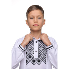 Вишиванка для хлопчика Trend Зірка біла з чорним