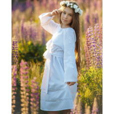 Вишита сукня для дівчинки Trend Білоснісжність