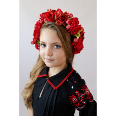 Вишиванка для дівчинки Trend Чернігів чорна