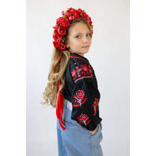 Вишиванка для дівчинки Trend Чернігів чорна