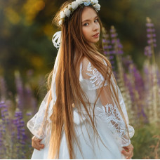 Вишита сукня для дівчинки Trend Чорнобривці