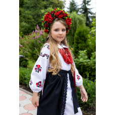 Вишита сукня для дівчинки з запаскою Trend Давня