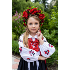 Вишита сукня для дівчинки з запаскою Trend Давня