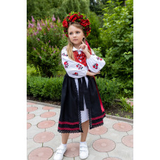 Вишита сукня для дівчинки з запаскою Trend Давня