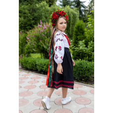 Вишита сукня для дівчинки з запаскою Trend Давня