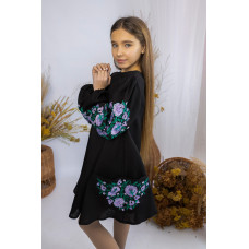 Вишита сукня для дівчинки Trend Льоля чорна