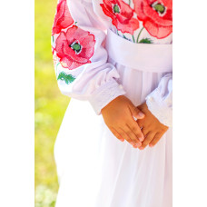 Вишита сукня для дівчинки Trend Макова