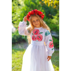 Вишита сукня для дівчинки Trend Макова