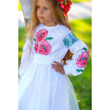 Вишита сукня для дівчинки Trend Макова