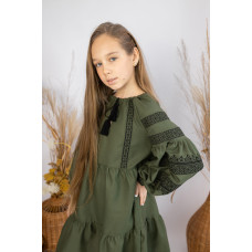 Вишита сукня для дівчинки Trend Мілітарі