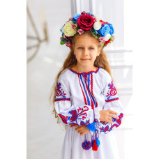 Вишита сукня для дівчинки Trend Пташеня біла