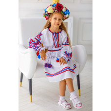 Вишита сукня для дівчинки Trend Пташеня біла