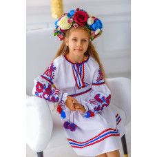 Вишита сукня для дівчинки Trend Пташеня біла
