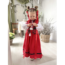 Вишитий комплект для дівчинки Trend Red Bloom