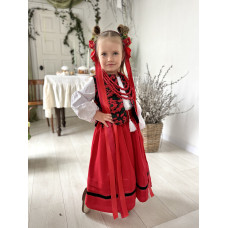Вишитий комплект для дівчинки Trend Red Bloom