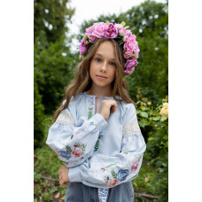 Вишиванка для дівчинки Trend Ранок блакитна