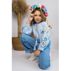 Вишиванка для дівчинки Trend Ранок блакитна