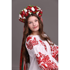 Жіноча вишиванка Trend Натхненна Україною біла з червоним