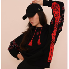 Худі з вишивкою Trend Геометрія чорний