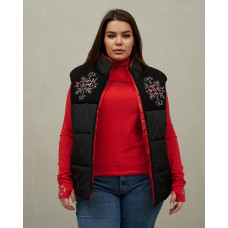 Жилет з вишивкою Trend Геометрія чорний