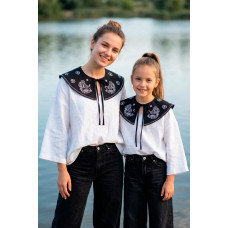 Комір з вишивкою V&V Птах щастя