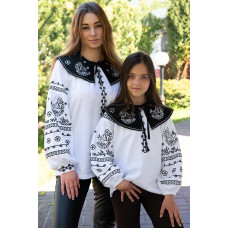 Комір з вишивкою V&V Птах щастя