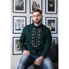 Чоловіча вишиванка Galychanka Алатир зелена
