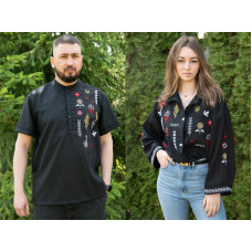 Парні вишиванки V&V Етніка чорні