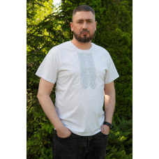 Парні вишиті футболки V&V Гердан білі меланж