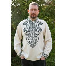 Чоловіча вишиванка V&V Олексій молочна