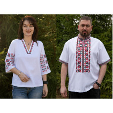 Парні вишиванки V&V Ярмарок білі