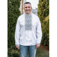 Чоловіча вишиванка V&V Зореграй біла