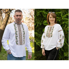 Парні вишиванки V&V Дуб білі