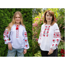 Парні вишиванки для мами і доньки V&V Малинки